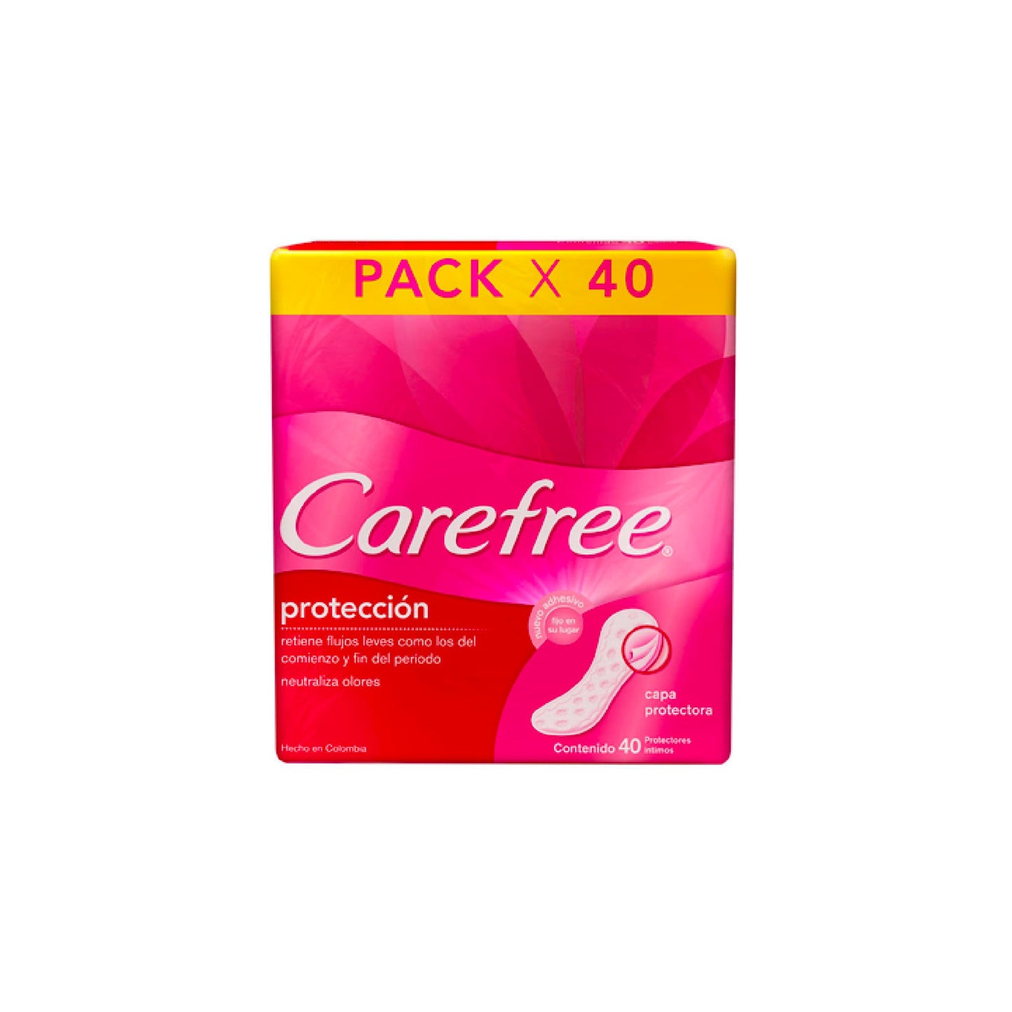 Carefree Protector Largos x 40 Unidades (Proteccion Femenina)