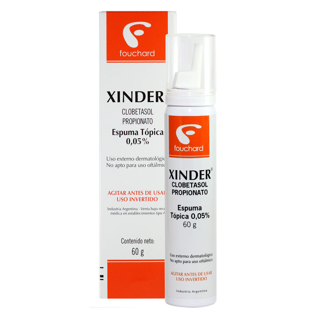 Xinder Espuma 0,05% x 60 Gr (Clobetasol)