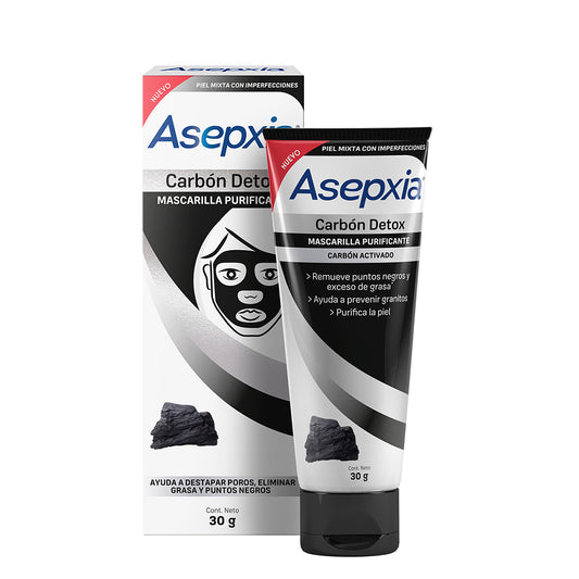 Asepxia Carbon Mascarilla Peel Off x 30 Gr (Desmaquillante Y Limpieza)