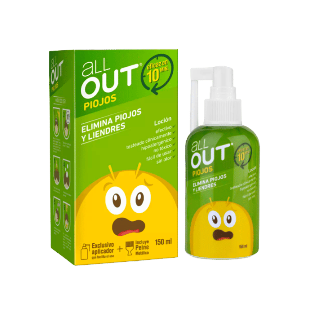 All Out Piojos Loc x 150 ml (Ciclometicona/Dimeticona)