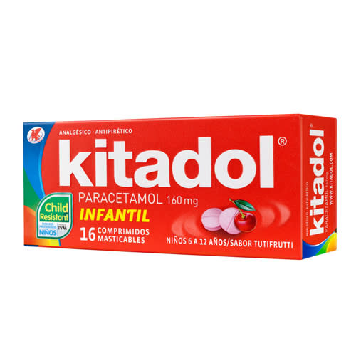 Kitadol Inf Comprimidos Mas 160 mg x 16 (Paracetamol)