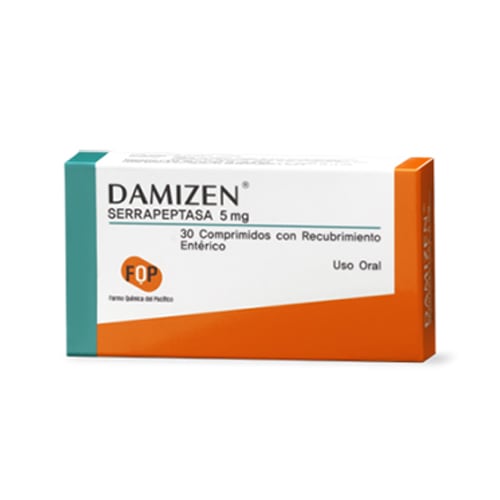 Damizen Comprimidos 5 mg x 30 (Serrapeptasa)