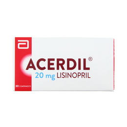 Acerdil Comprimidos 20 mg x 30 (Lisinopril)