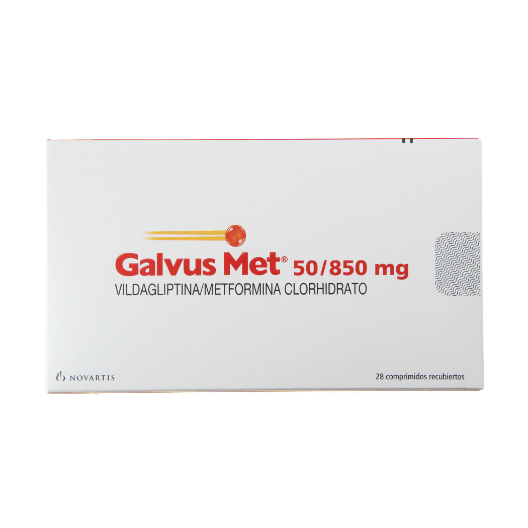 Galvus Met Comprimidos 50/ 850mg x 28 (Vildagliptina/Metformina)