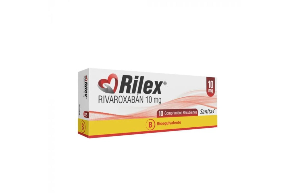 Rilex Comprimidos 10 mg x 10 (Rivaroxaban)
