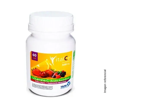 Vitamina C Frutos Rojos Comprimidos 500 mg x 60 Valma