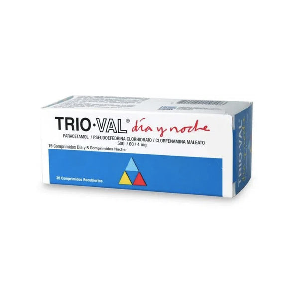 Trio Val Dn Comprimidos x 15+5 (Pseudoef/Paracetamol/Clorfenamina)
