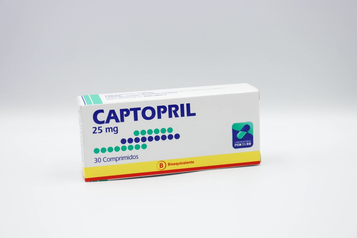 Captopril Comprimidos 25 mg x 30 Mint