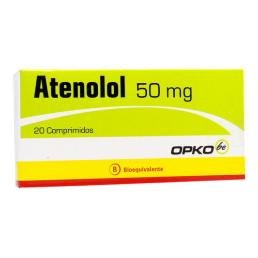 Atenolol Comprimidos 50 mg x 20 Opko