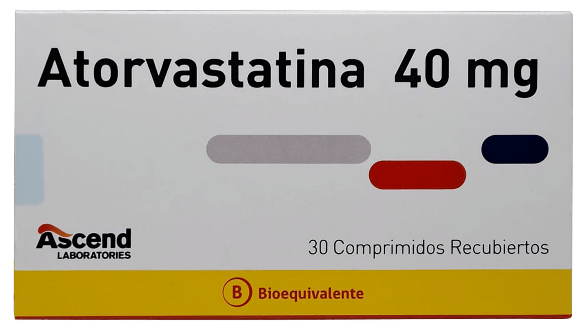 Atorvastatina 40 mg x 30 comprimidos