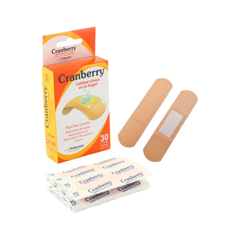 Cranberry Parche Curita x 30 Reutter