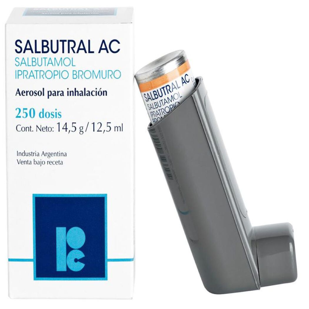 Salbutral Ac Inh Buc x 250 Dss (Salbutamol/Ipratropio)