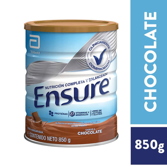 Ensure Fos Chocolate Polvo x 850 Gr (Vitaminas Y Suplementos)