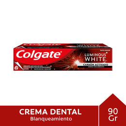 Colgate Luminous White Carbon Activado x 90 Gr (Crema Dental Adulto)