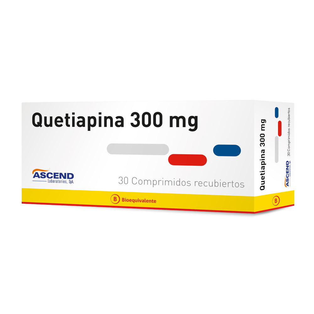Quetiapina Comprimidos 300 mg x 30 Ascend