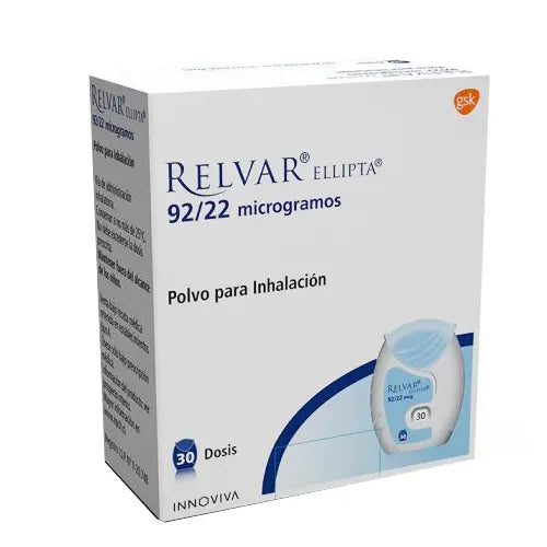Relvar Ellipta 92/22 Inh x 30 Dss (Fluticasona/Vilanterol)