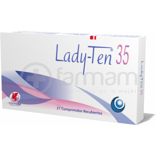Lady-Ten 35 Comprimidos x 21 (Ciproterona/Etinilestradiol)