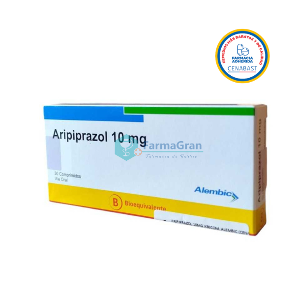 Aripiprazol Comprimidos 10 mg x 30 Alembic