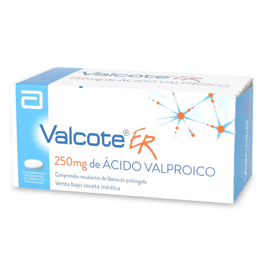 Valcote-Er Comprimidos 250 mg x 50 (Acido Valproico)