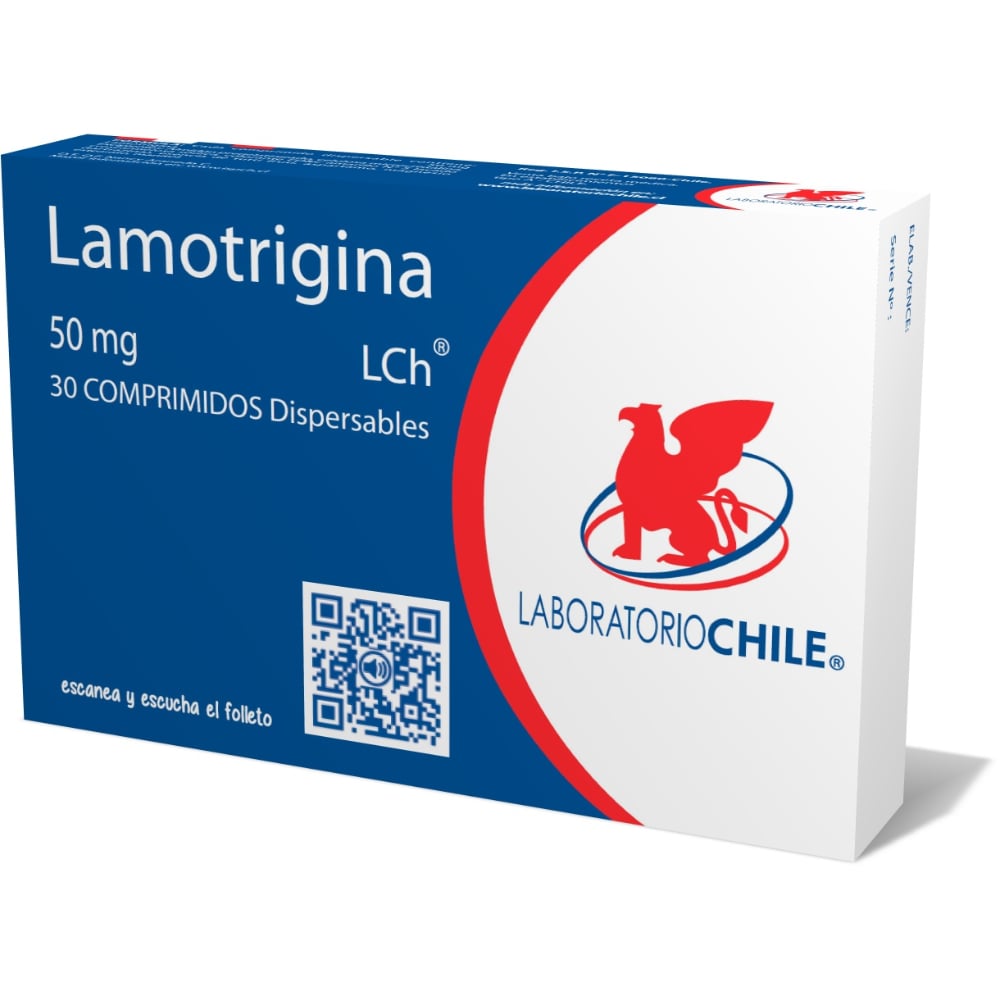 Lamotrigina Comprimidos 50 mg x 30 Chile
