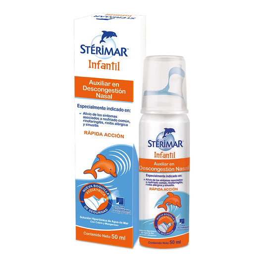 Sterimar Infantil Solucion Nasal Spray x 50 ml (Agua De Mar)