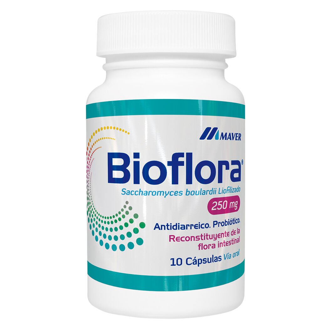 Bioflora Cápsulas 250 mg x 10 (Saccharomyces Boulardii)