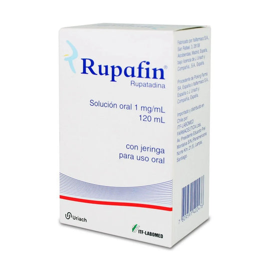 Rupafin Solución Ora 1 mg x 120 ml (Rupatadina)