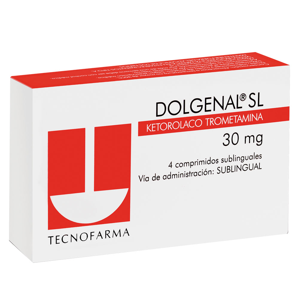 Dolgenal Sl Comprimidos 30 mg x 4 (Ketorolaco)