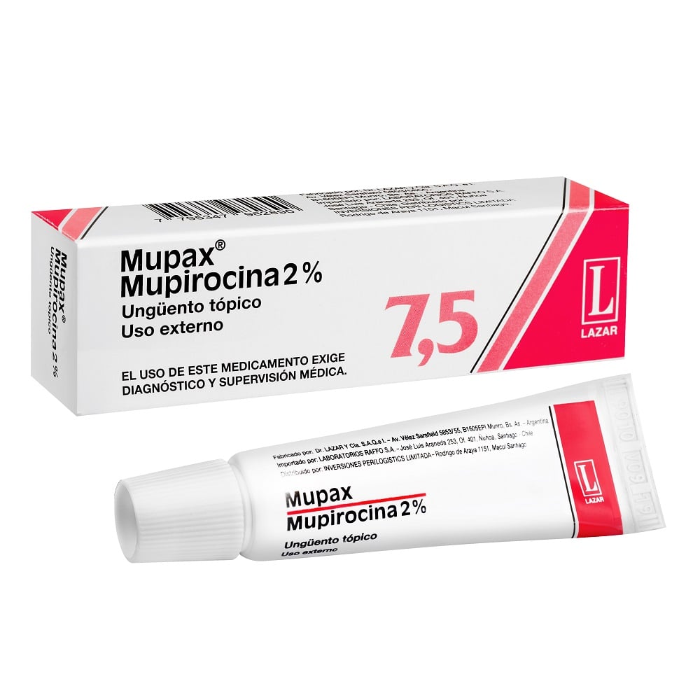 Mupax 2% Ungüento x 7,5 Gr (Mupirocina)