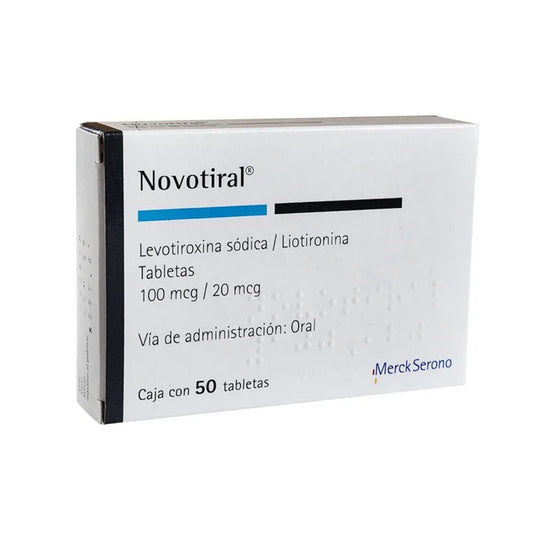 Novothyral Comprimidos x 100 (Levotiroxina/ Liotironina Sodica)