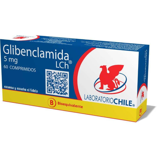 Glibenclamida Comprimidos 5 mg x 60 Chile