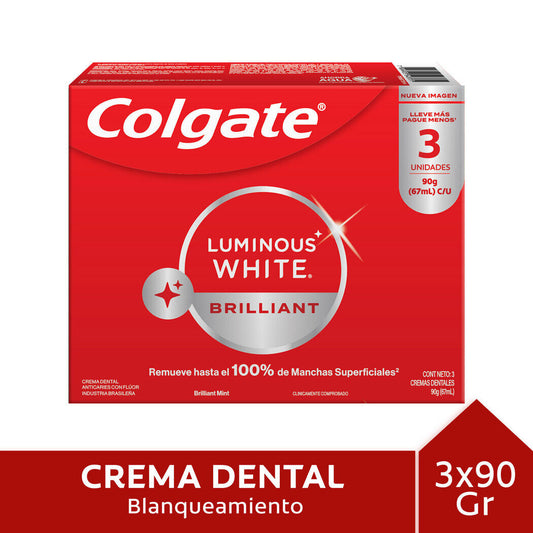 Colgate Luminous White Crema Dental x 90 Gr (Crema Dental Adulto)