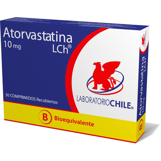Atorvastatina Comprimidos 10 mg x 30 Chile
