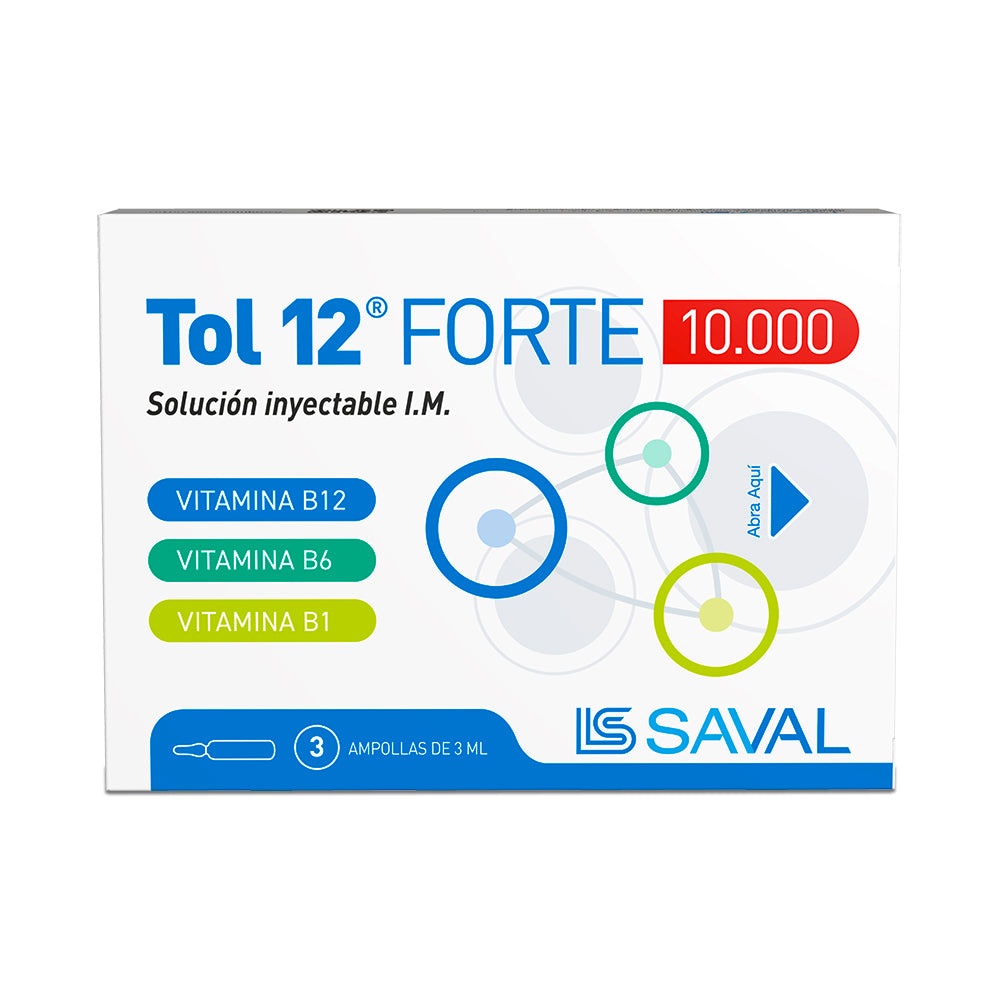 Tol 12 Fuerte Amp 10.000 x 3 (Vitb1/Vitb6/Vitb12)