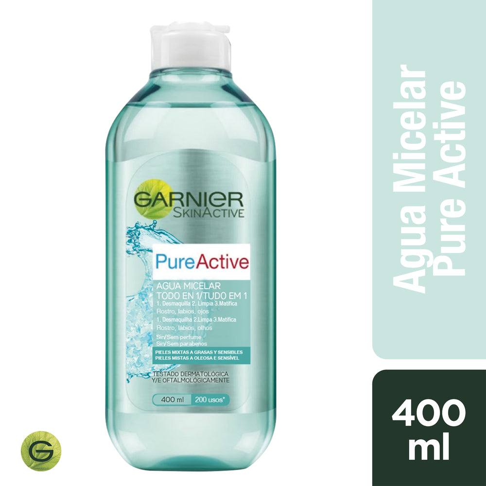 Agua Micelar Pure Active x 400 ml Loreal (Desmaquillante Y Limpieza)