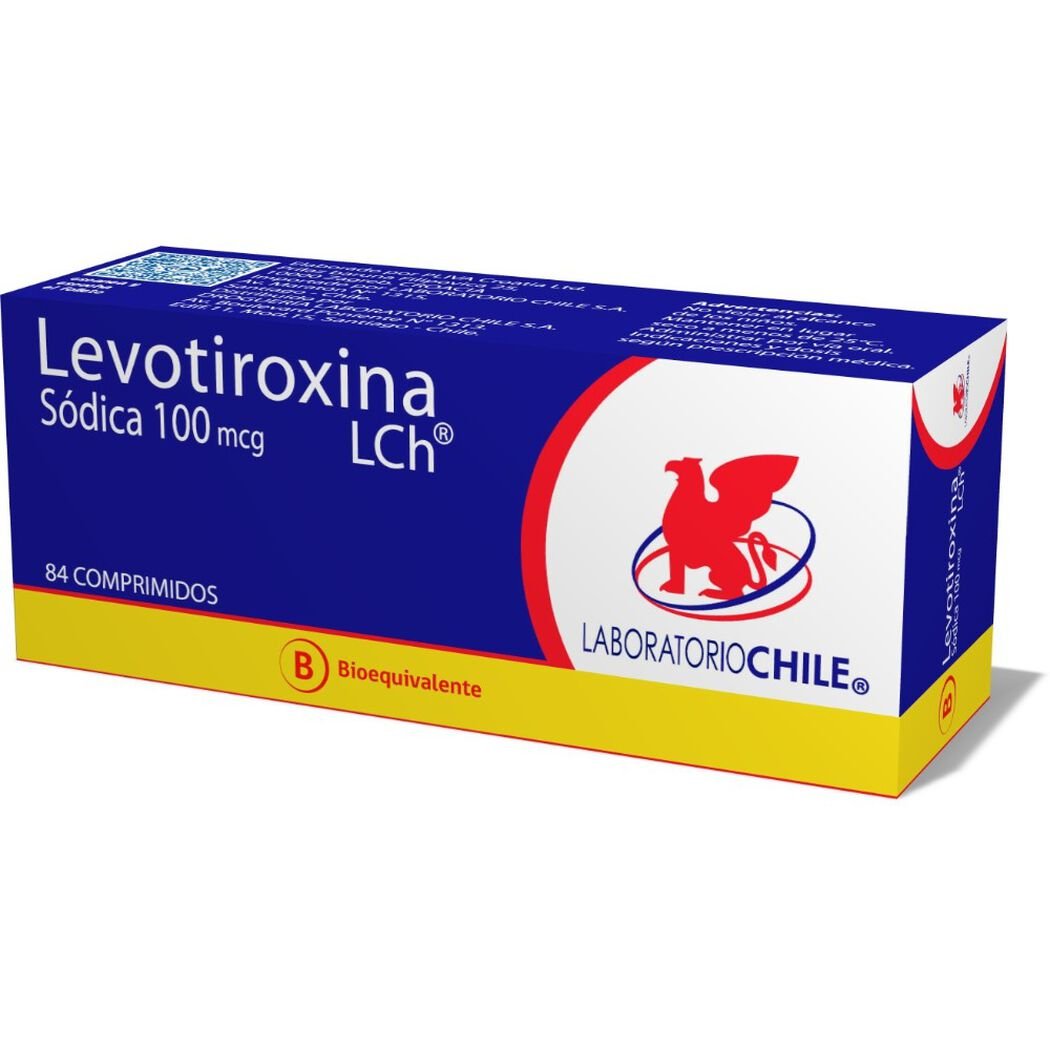 Levotiroxina Comprimidos 100 mcg x 84 Chile