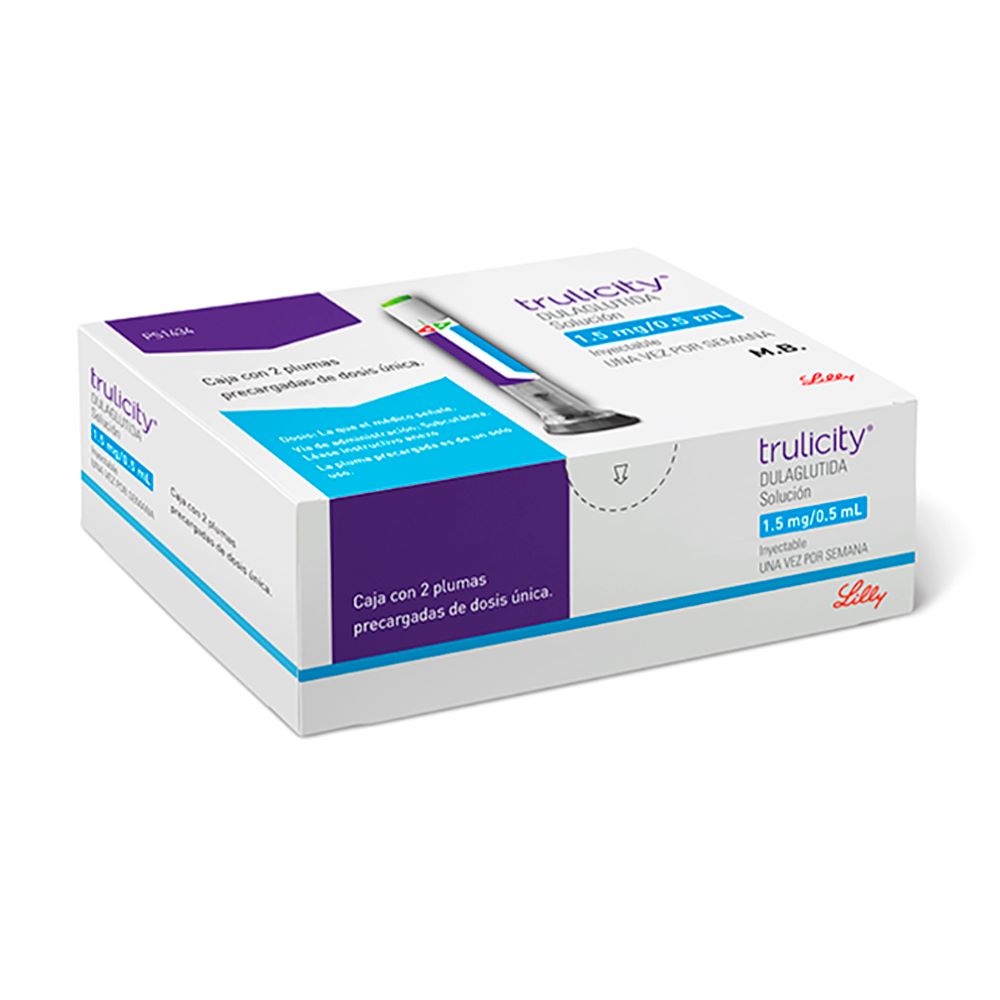Trulicity Amp 1.5 mg/0.5 ml x 2 Pend Xl (Dulaglutida)
