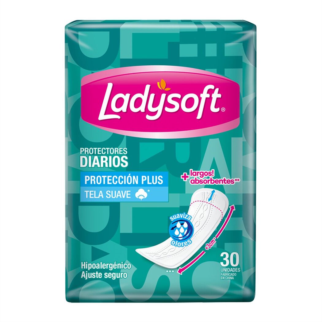 Ladysoft Protector Diario Largo x 30 Unidades (Proteccion Femenina)