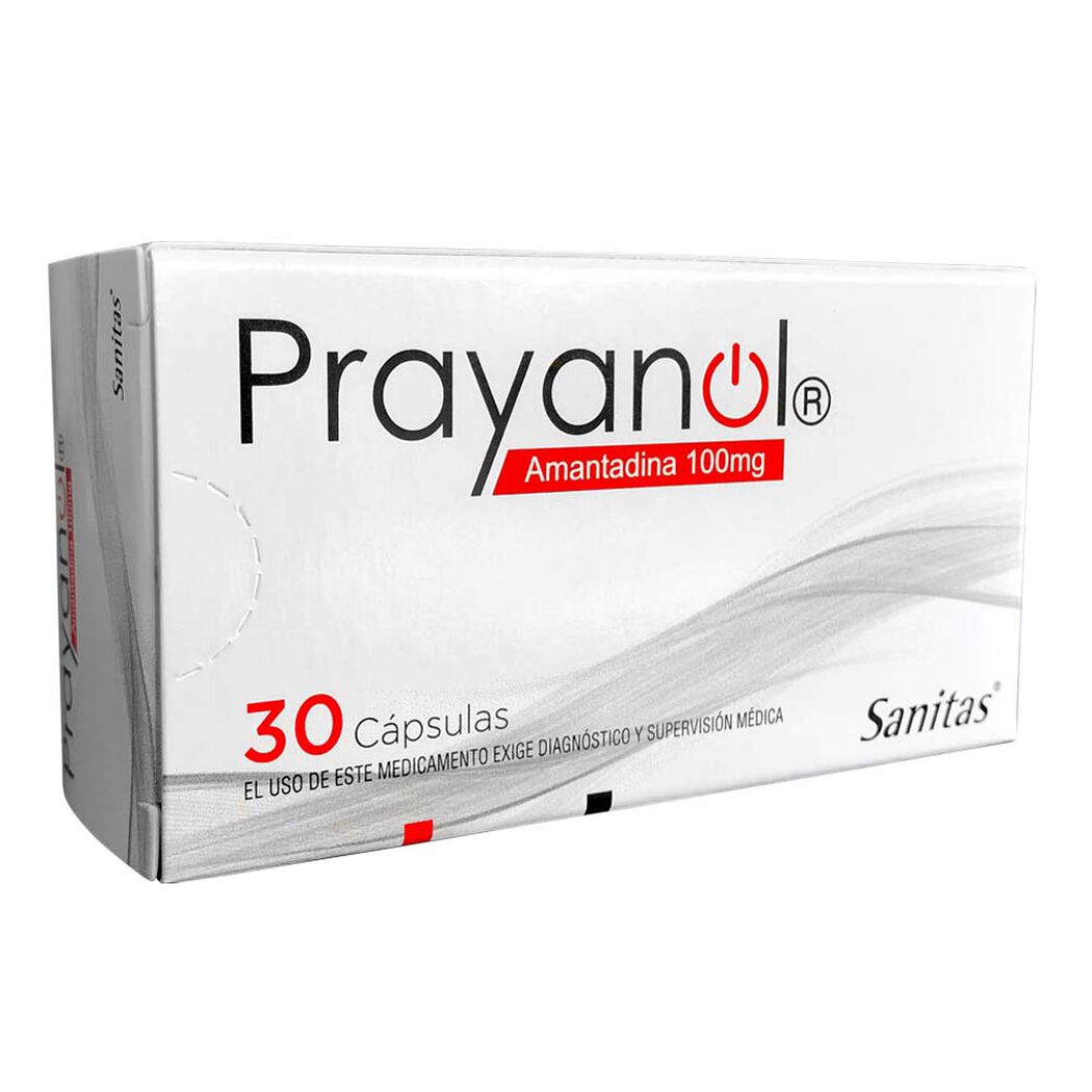 Prayanol Cápsulas 100 mg x 30 (Amantadina)