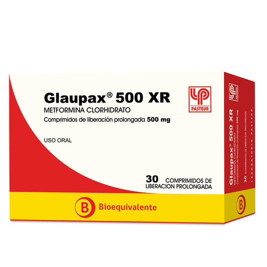 Glaupax Xr Comprimidos 500 mg x 30 (Metformina)