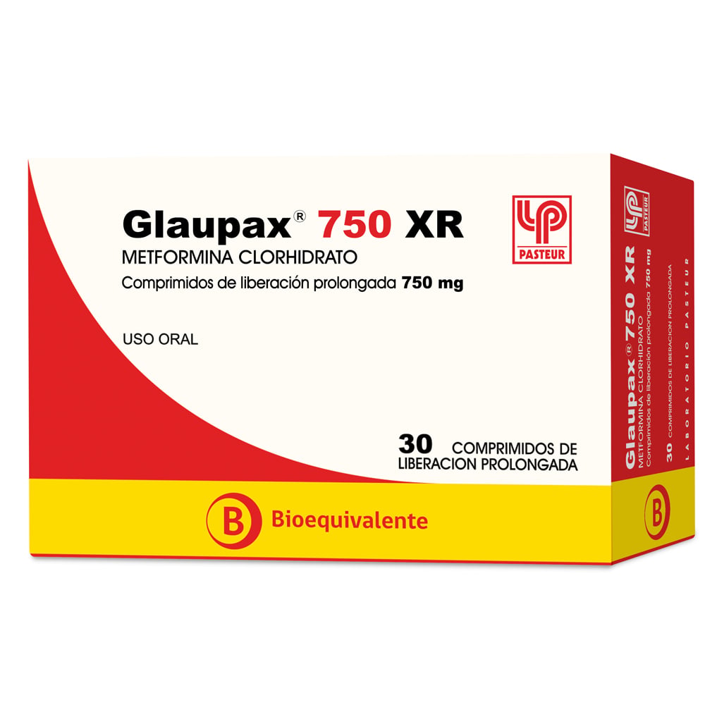 Glaupax Xr Comprimidos 750 mg x 30 (Metformina)