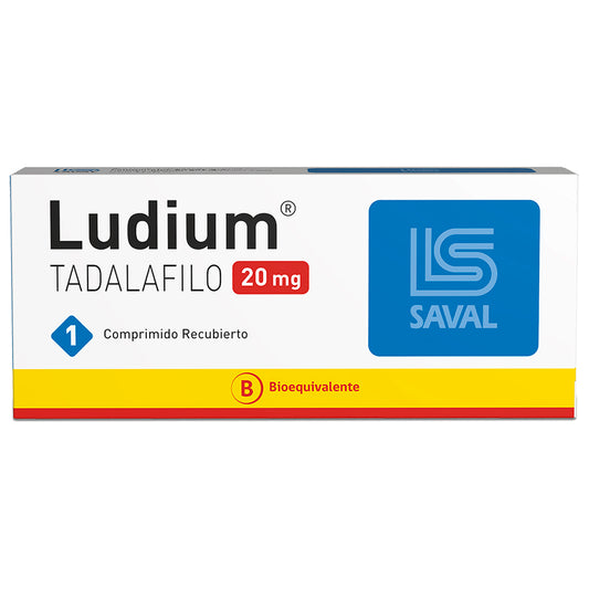 Ludium Comprimidos 20 mg x 1 (Tadalafilo)