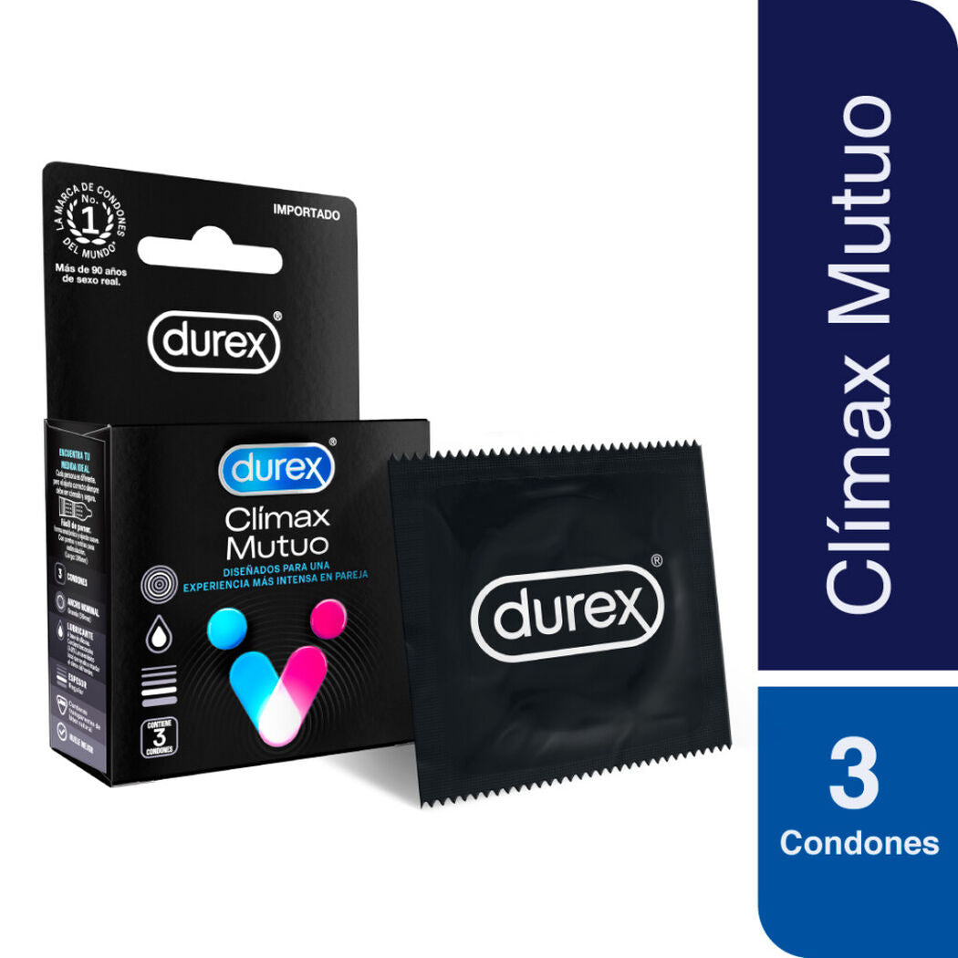Durex Climax Mutuo x 3 Preserv (Preservativo)