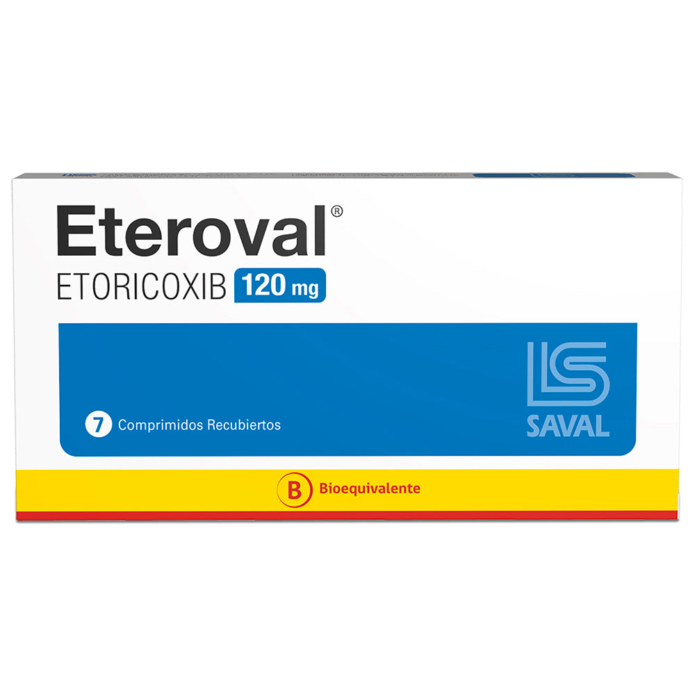Eteroval Comprimidos 120 mg x 7 (Etoricoxib)