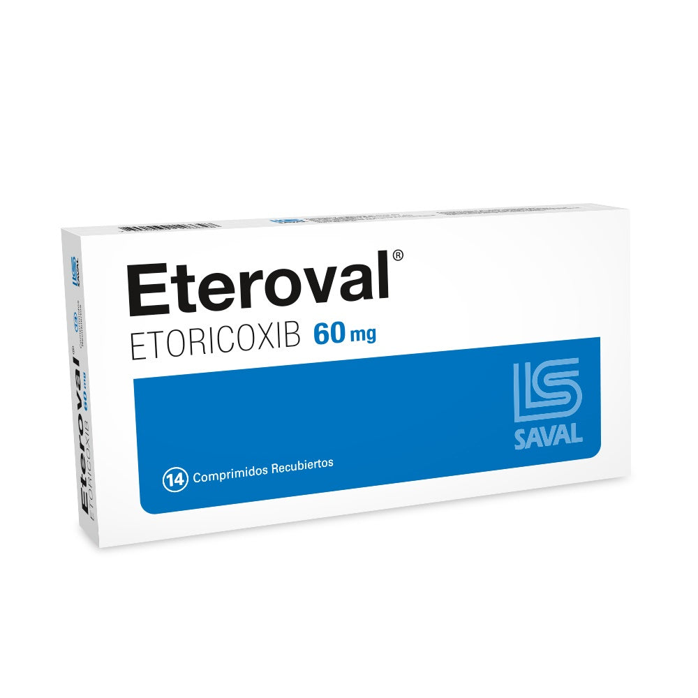 Eteroval Comprimidos 60 mg x 14 (Etoricoxib)