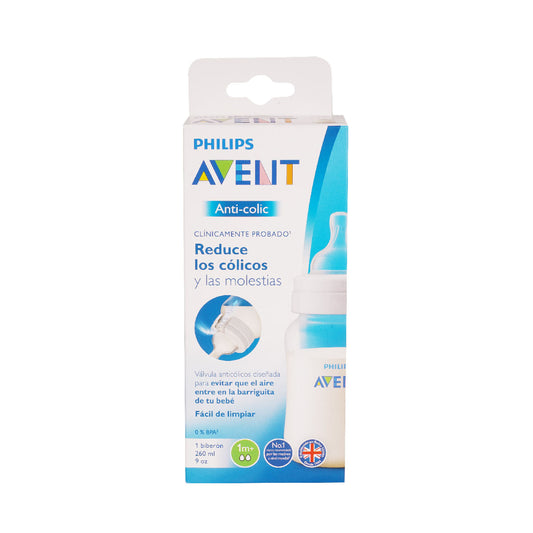 Avent Mamadera Natural Azul x 260 ml