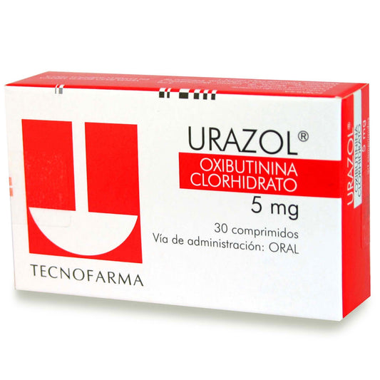 Urazol Comprimidos 5 mg x 30 (Oxibutinina)