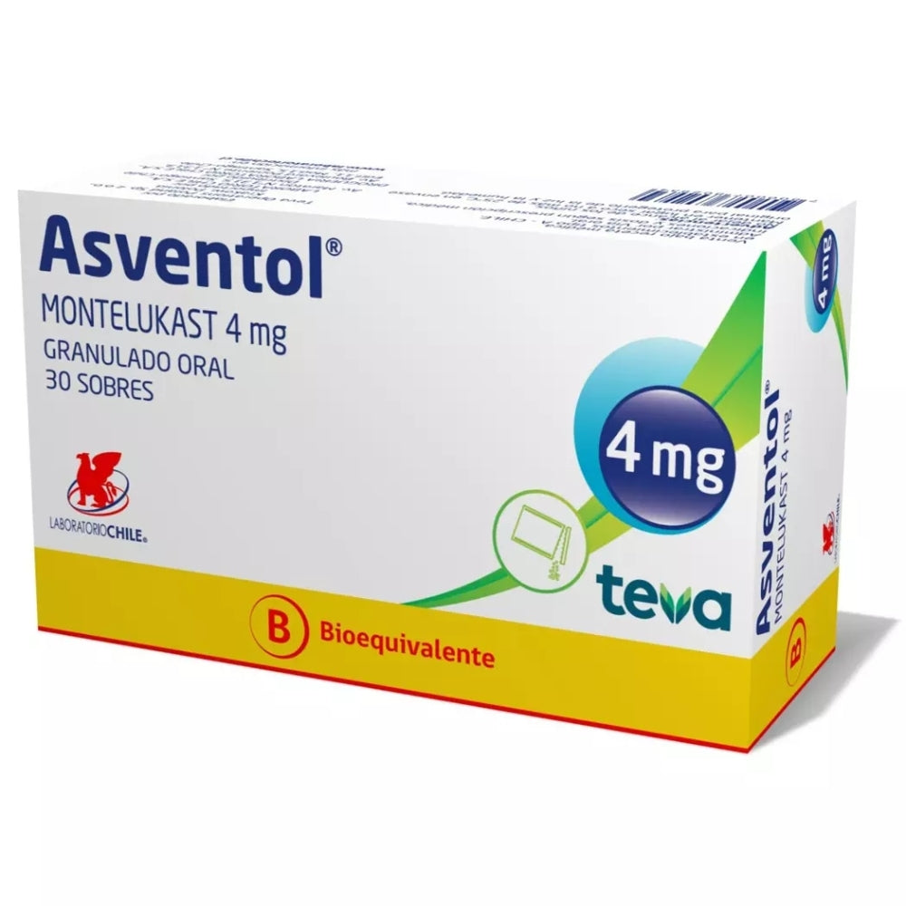 Asventol Sobres 4 mg x 30 (Montelukast)