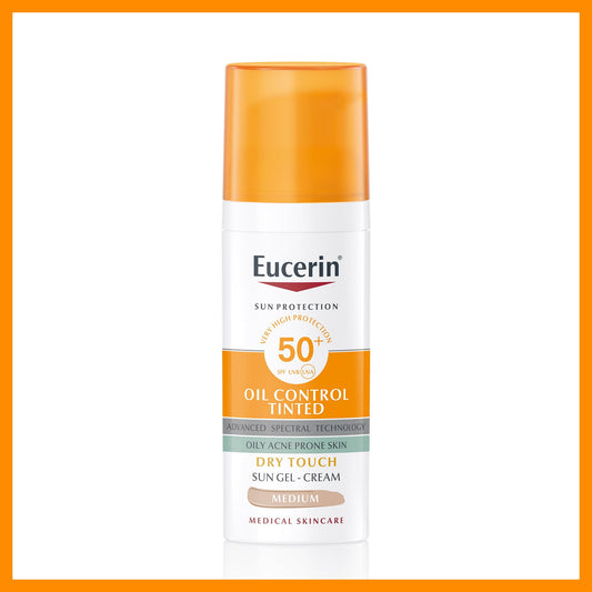 Eucerin Oil Control Tinted Facial Tono Claro Fps 50