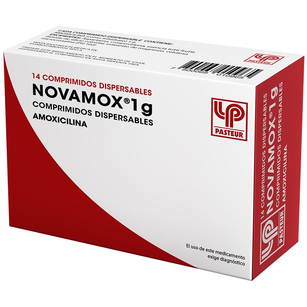 Novamox Comprimidos 1 Gr x 14 (Amoxicilina)